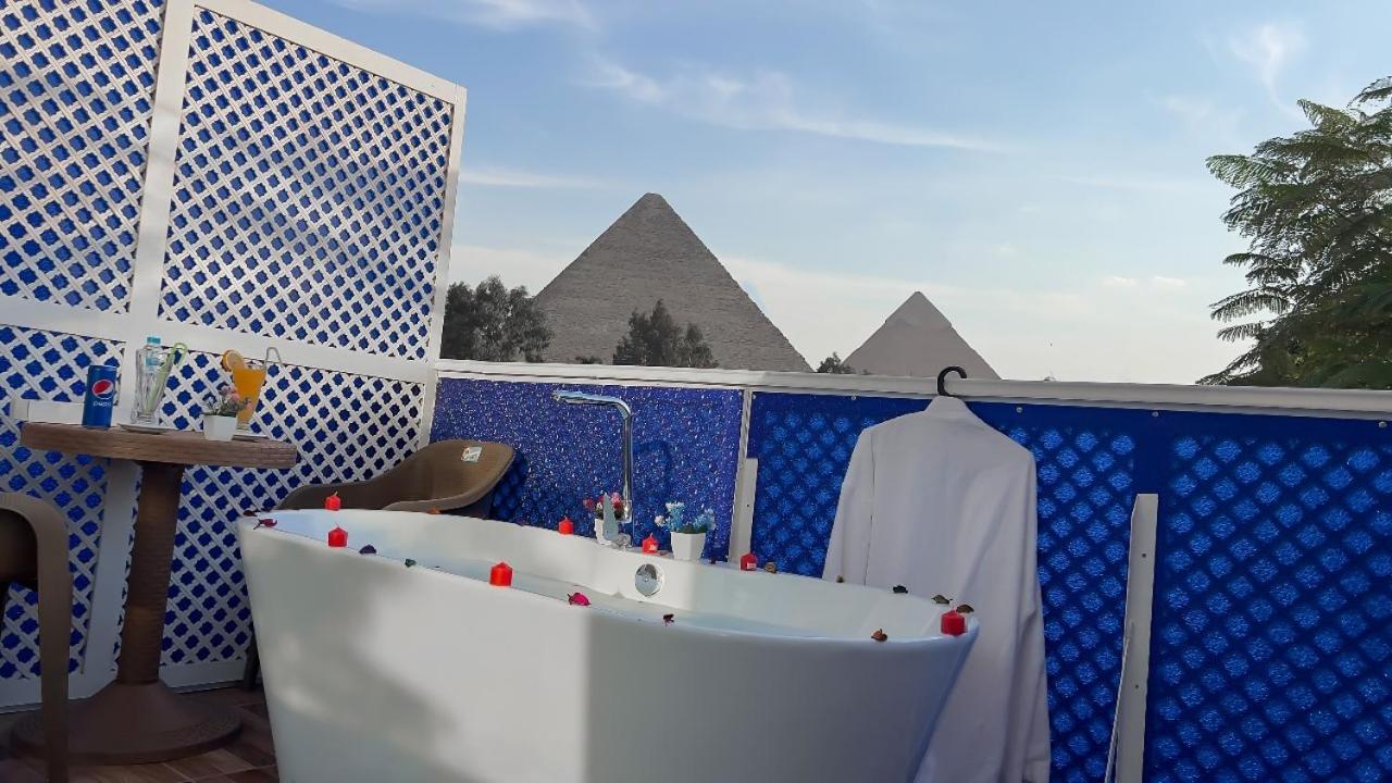 Turquoise Pyramids & Grand Egyptian Museum View Hotel Kafret el-Gabal 외부 사진